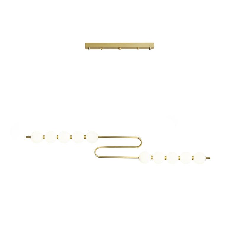 Linea Contemporary Brass Pendant Lamp - Lamp Outdoor