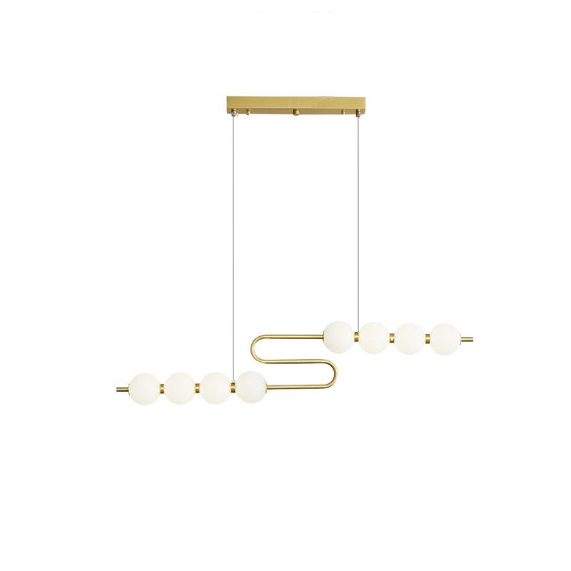 Linea Contemporary Brass Pendant Lamp - Lamp Outdoor