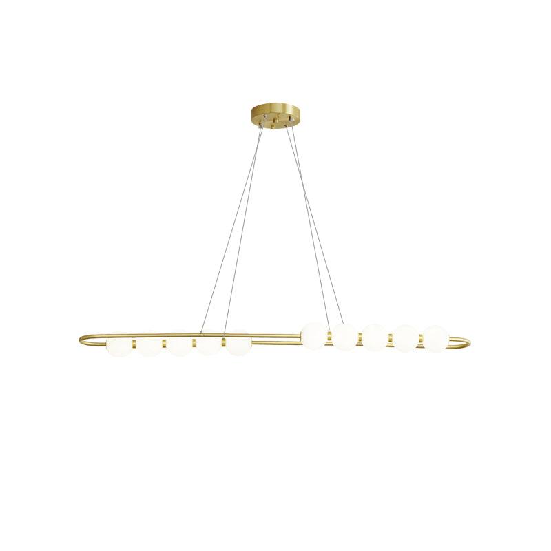 Linea Contemporary Brass Pendant Lamp - Lamp Outdoor