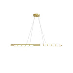Linea Contemporary Brass Pendant Lamp - Lamp Outdoor