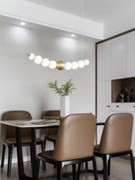 Linea Contemporary Brass Pendant Lamp - Lamp Outdoor