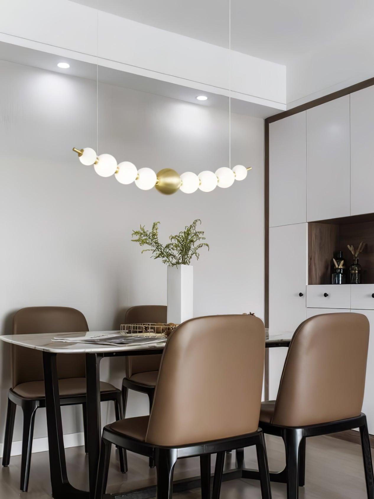 Linea Contemporary Brass Pendant Lamp - Lamp Outdoor