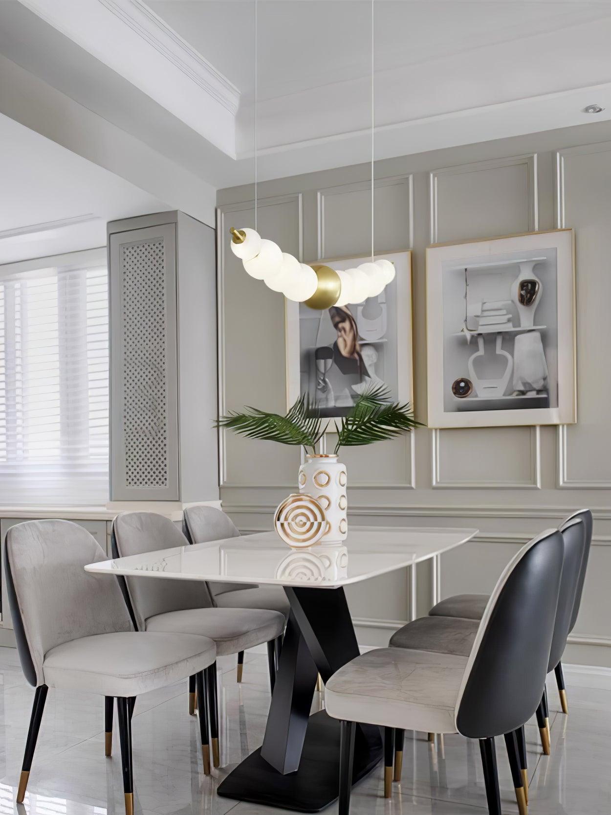 Linea Contemporary Brass Pendant Lamp - Lamp Outdoor