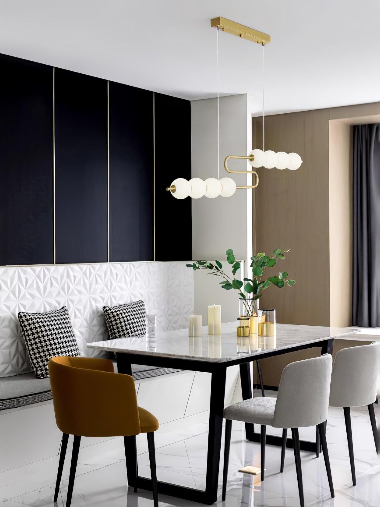 Linea Contemporary Brass Pendant Lamp - Lamp Outdoor