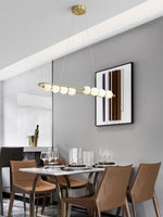 Linea Contemporary Brass Pendant Lamp - Lamp Outdoor