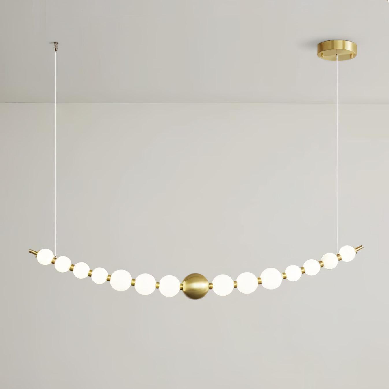 Linea Contemporary Brass Pendant Lamp - Lamp Outdoor