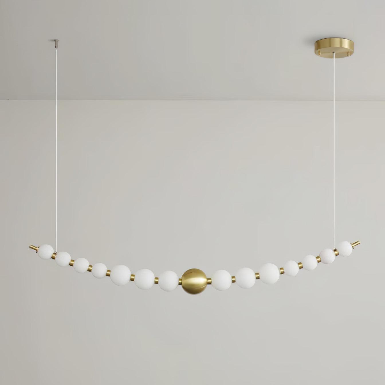 Linea Contemporary Brass Pendant Lamp - Lamp Outdoor