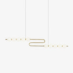 Linea Contemporary Brass Pendant Lamp - Lamp Outdoor
