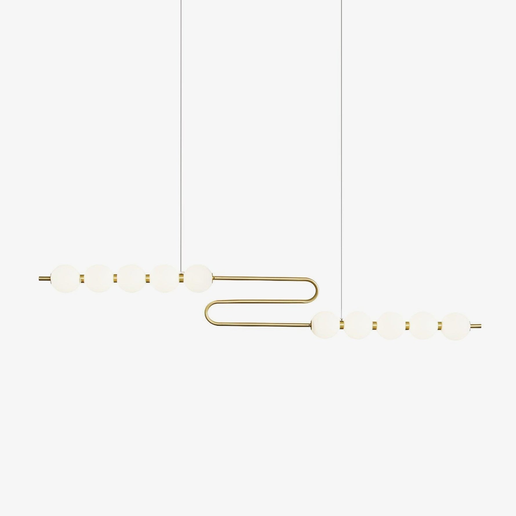 Linea Contemporary Brass Pendant Lamp - Lamp Outdoor