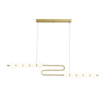 Linea Contemporary Brass Pendant Lamp - Lamp Outdoor