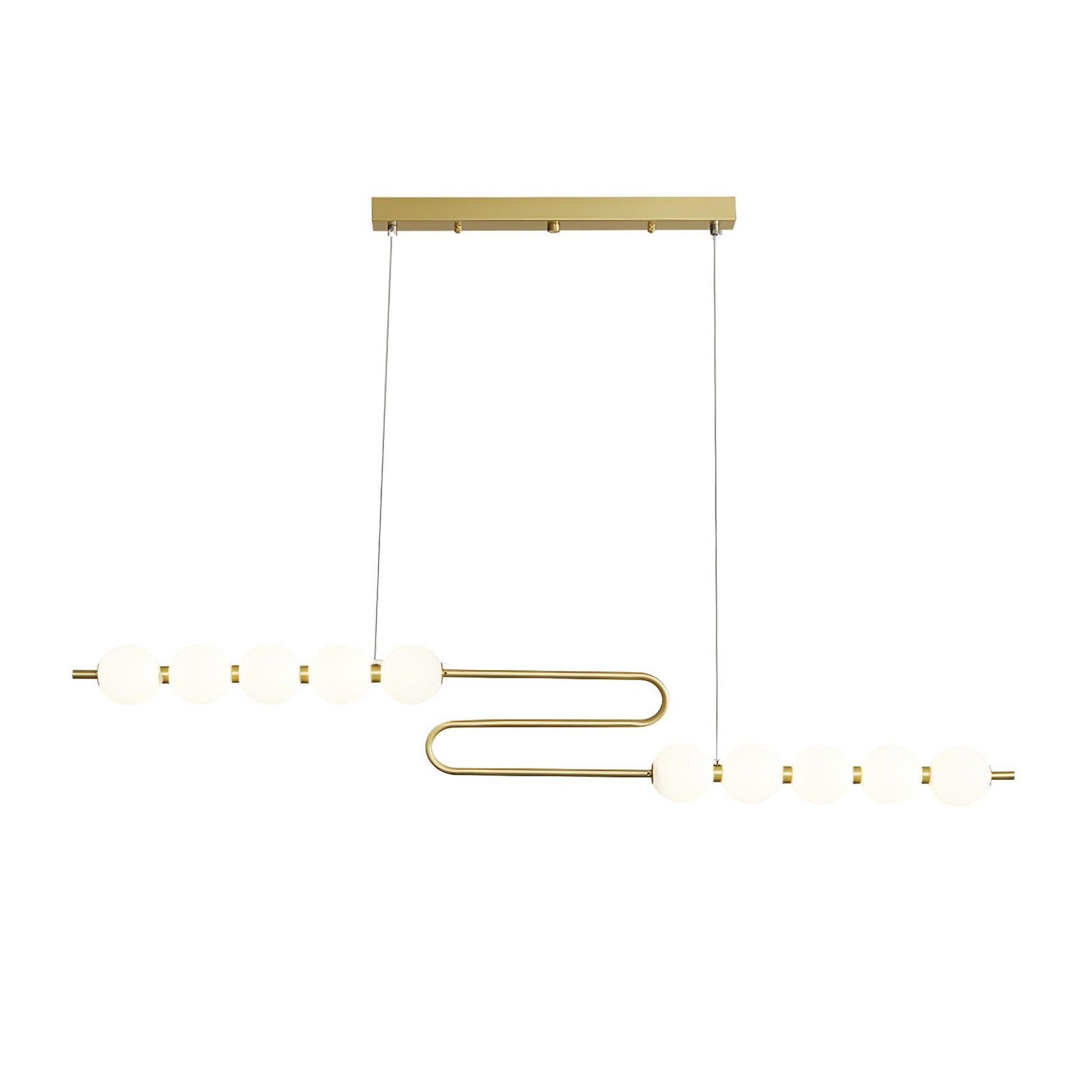 Linea Contemporary Brass Pendant Lamp - Lamp Outdoor