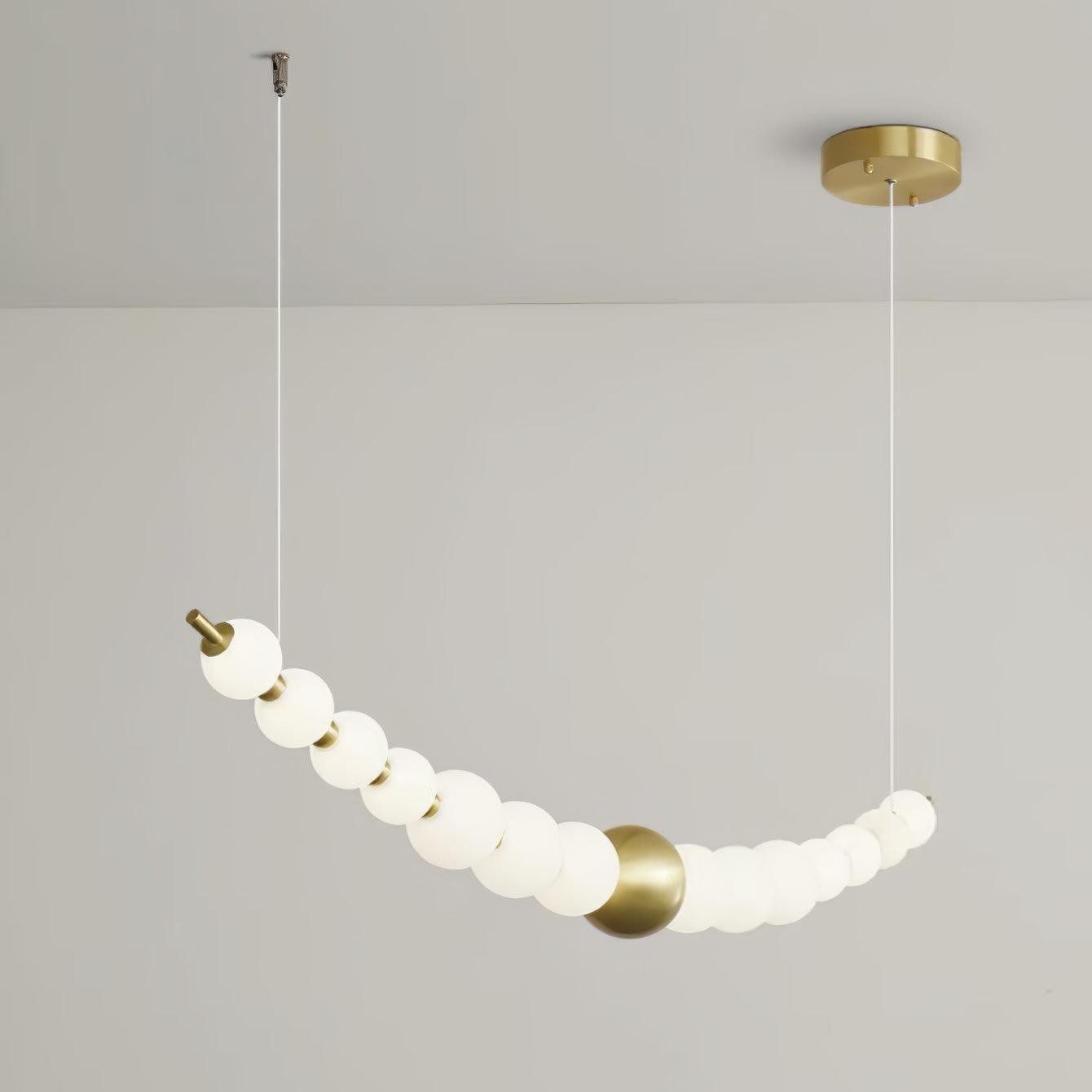Linea Contemporary Brass Pendant Lamp - Lamp Outdoor