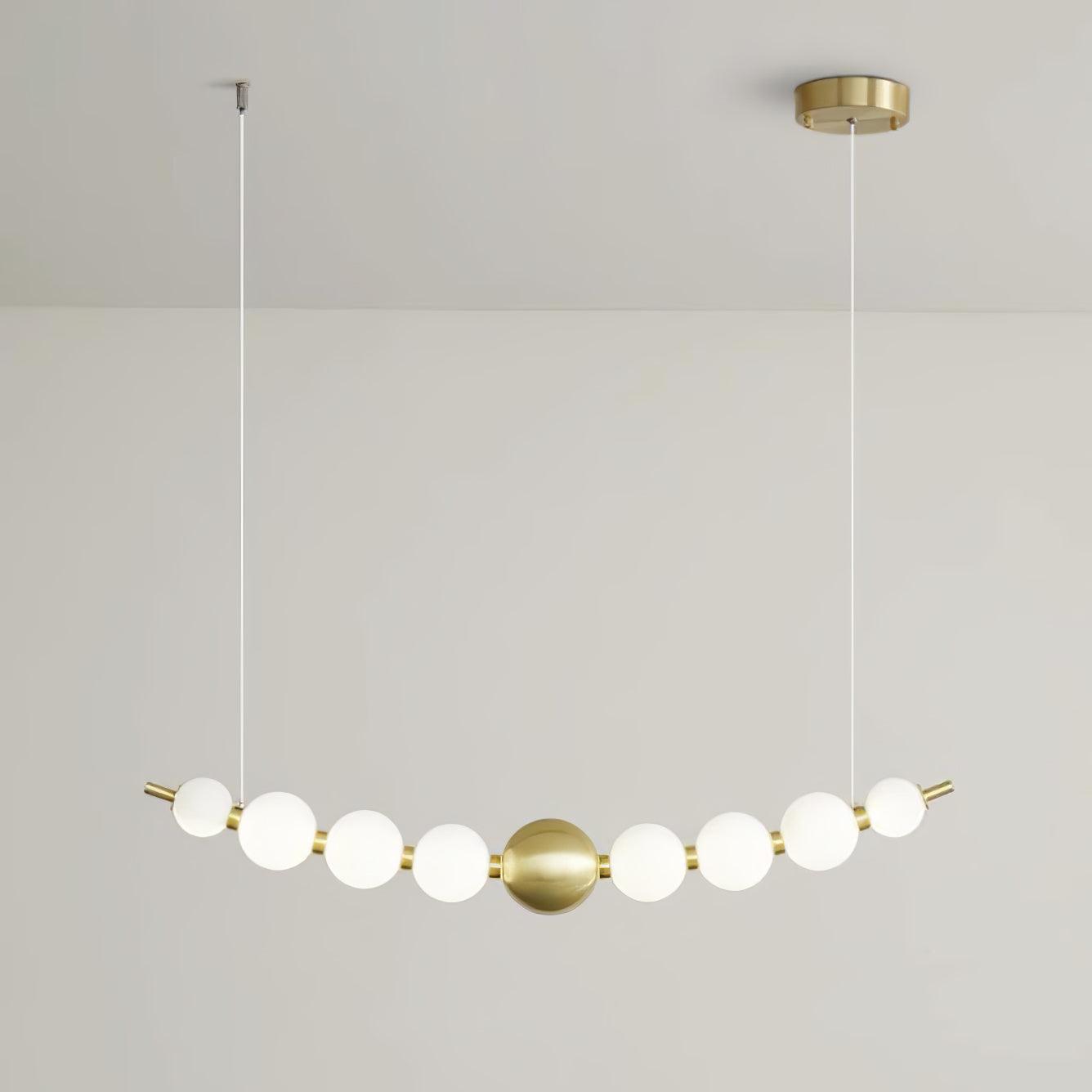 Linea Contemporary Brass Pendant Lamp - Lamp Outdoor