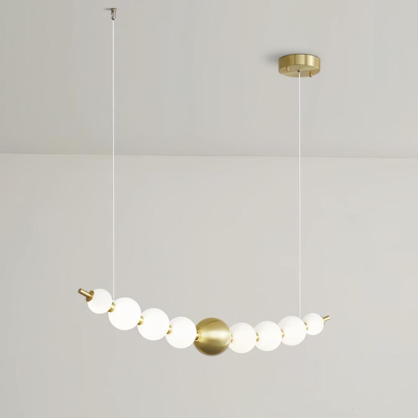 Linea Contemporary Brass Pendant Lamp - Lamp Outdoor