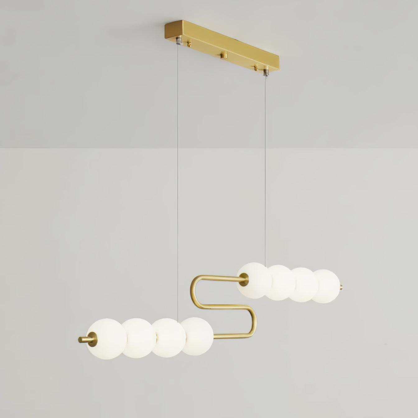 Linea Contemporary Brass Pendant Lamp - Lamp Outdoor