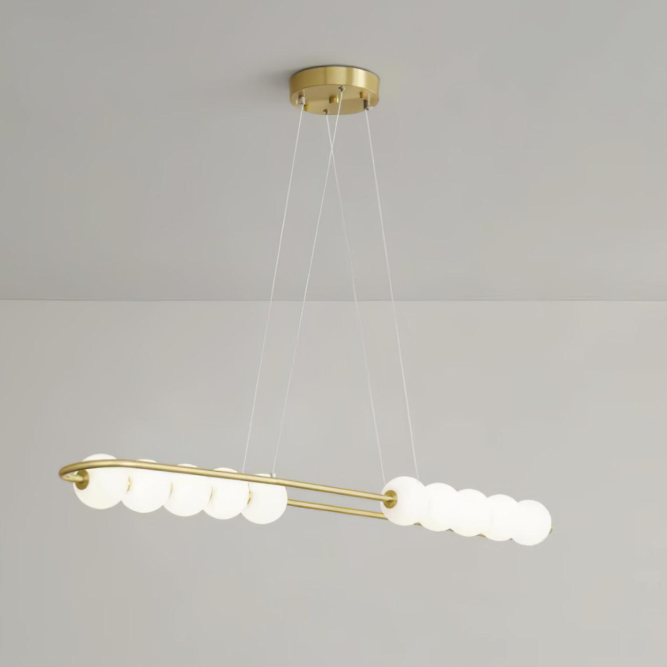 Linea Contemporary Brass Pendant Lamp - Lamp Outdoor