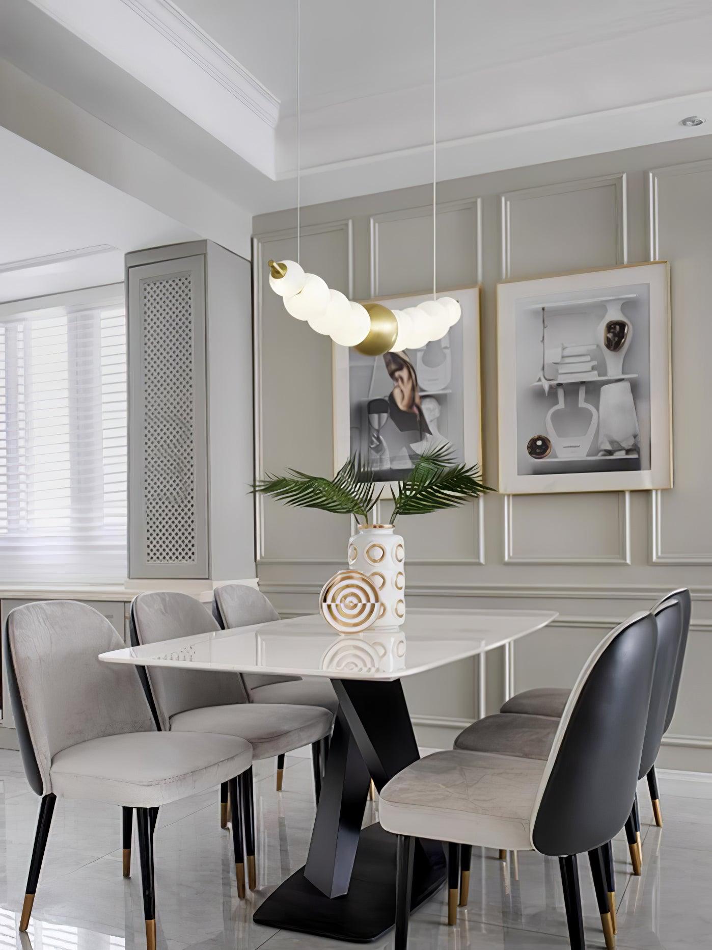 Linea Contemporary Brass Pendant Lamp - Lamp Outdoor
