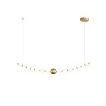 Linea Contemporary Brass Pendant Lamp - Lamp Outdoor
