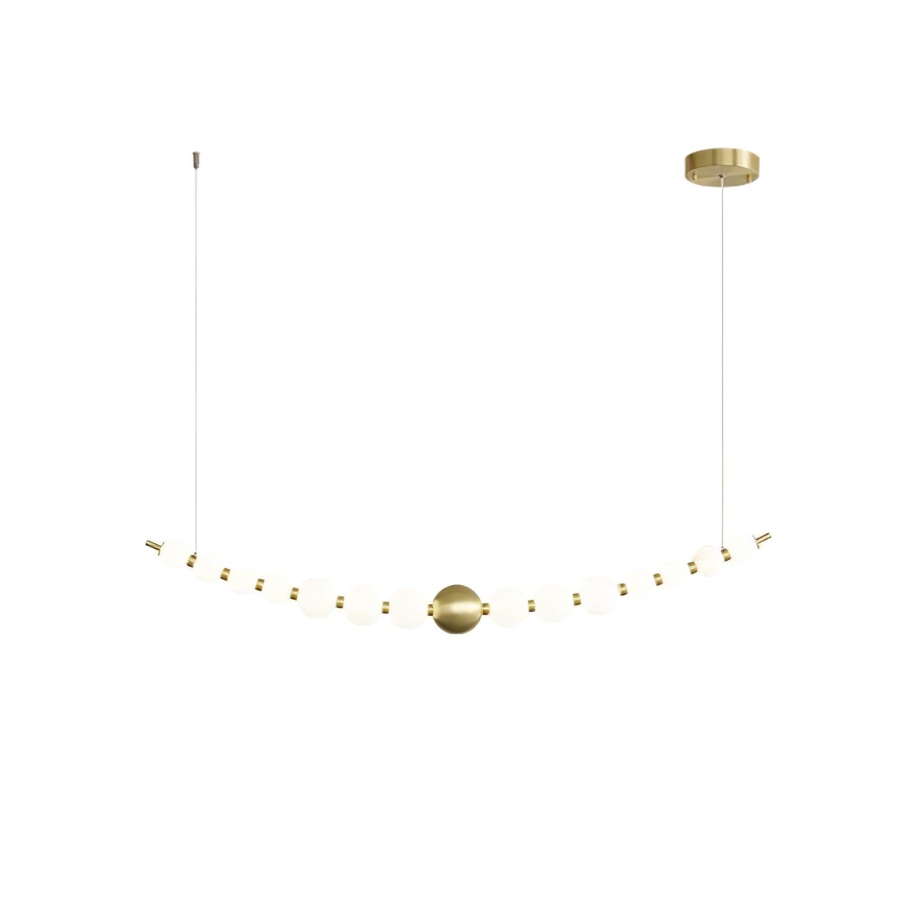 Linea Contemporary Brass Pendant Lamp - Lamp Outdoor