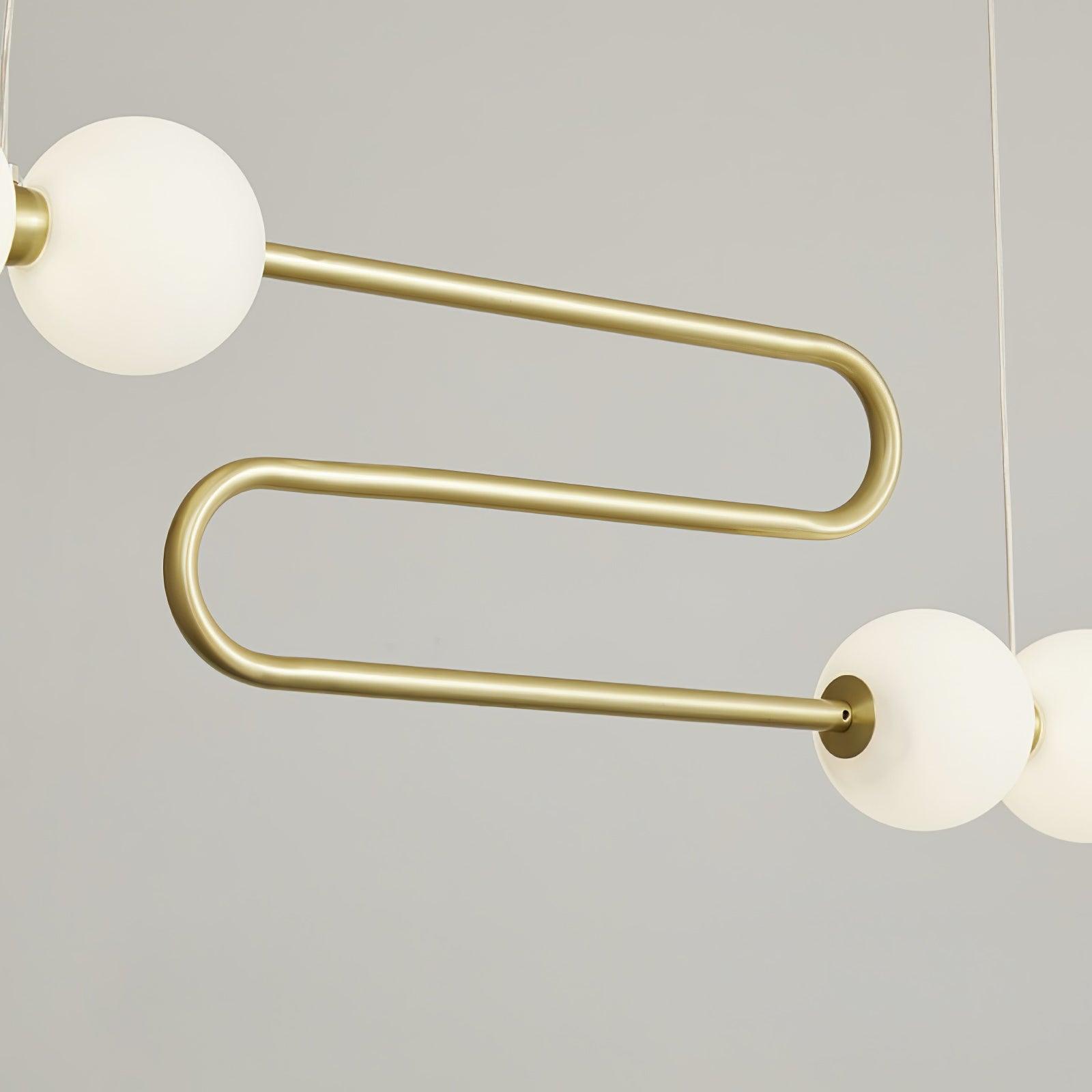 Linea Contemporary Brass Pendant Lamp - Lamp Outdoor