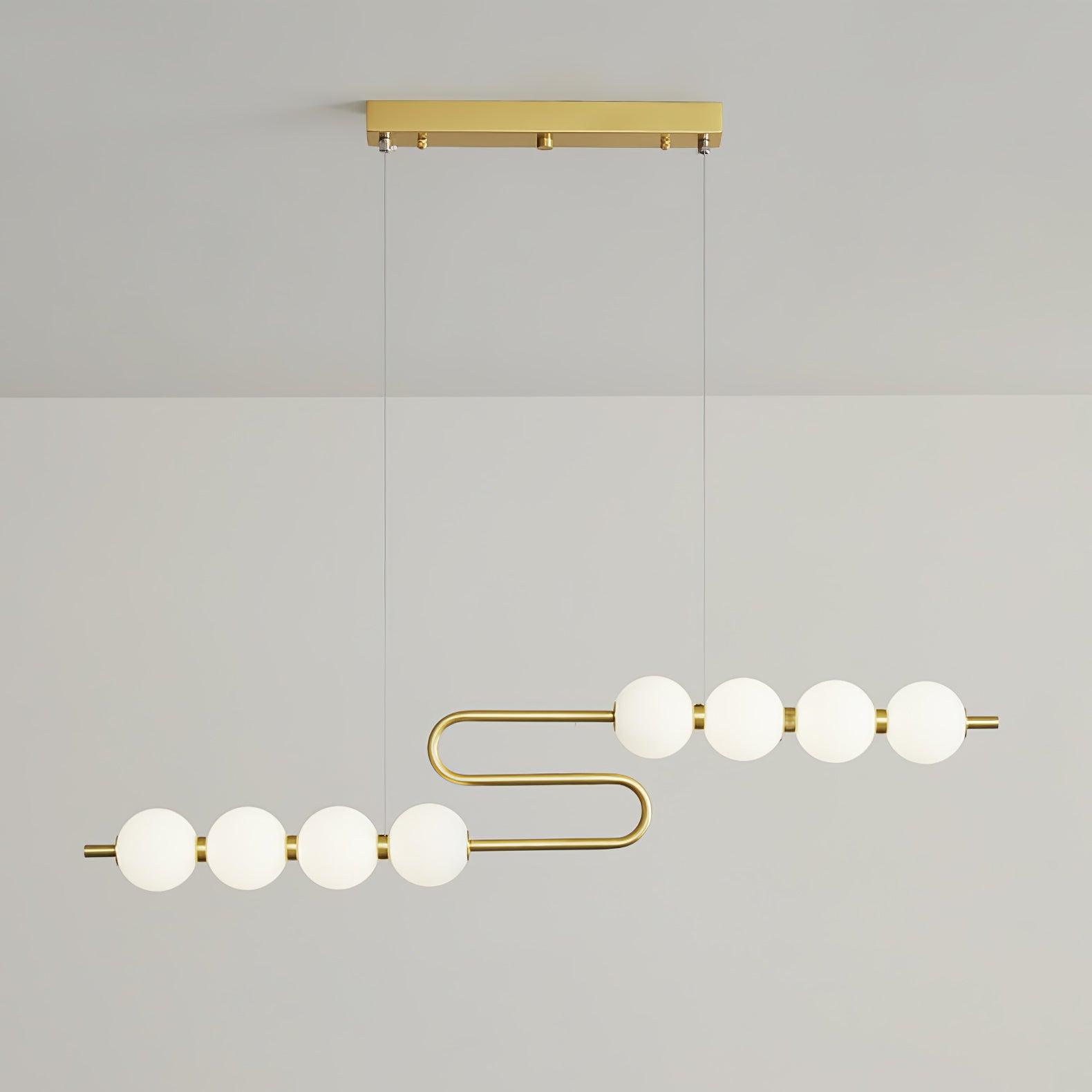 Linea Contemporary Brass Pendant Lamp - Lamp Outdoor