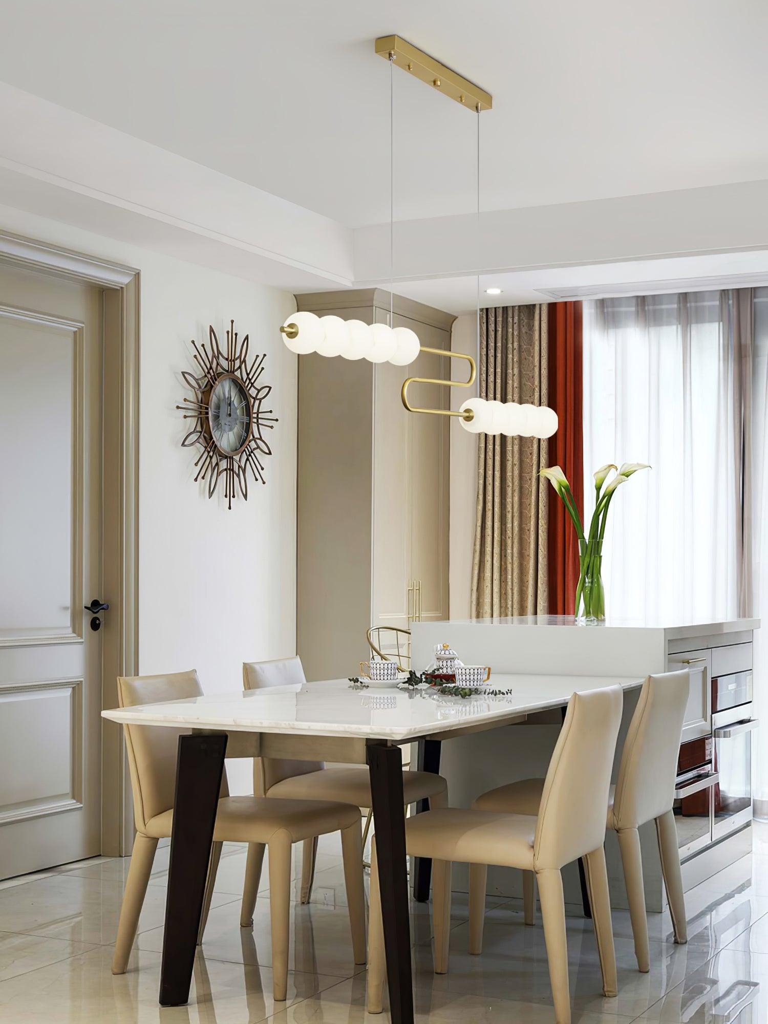 Linea Contemporary Brass Pendant Lamp - Lamp Outdoor