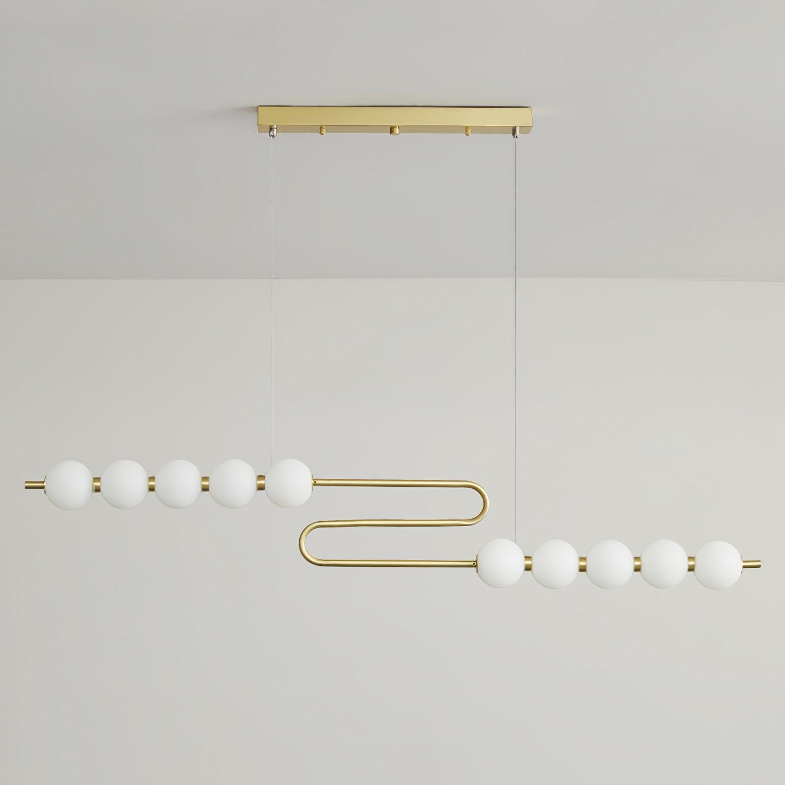 Linea Contemporary Brass Pendant Lamp - Lamp Outdoor