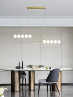 Linea Contemporary Brass Pendant Lamp - Lamp Outdoor