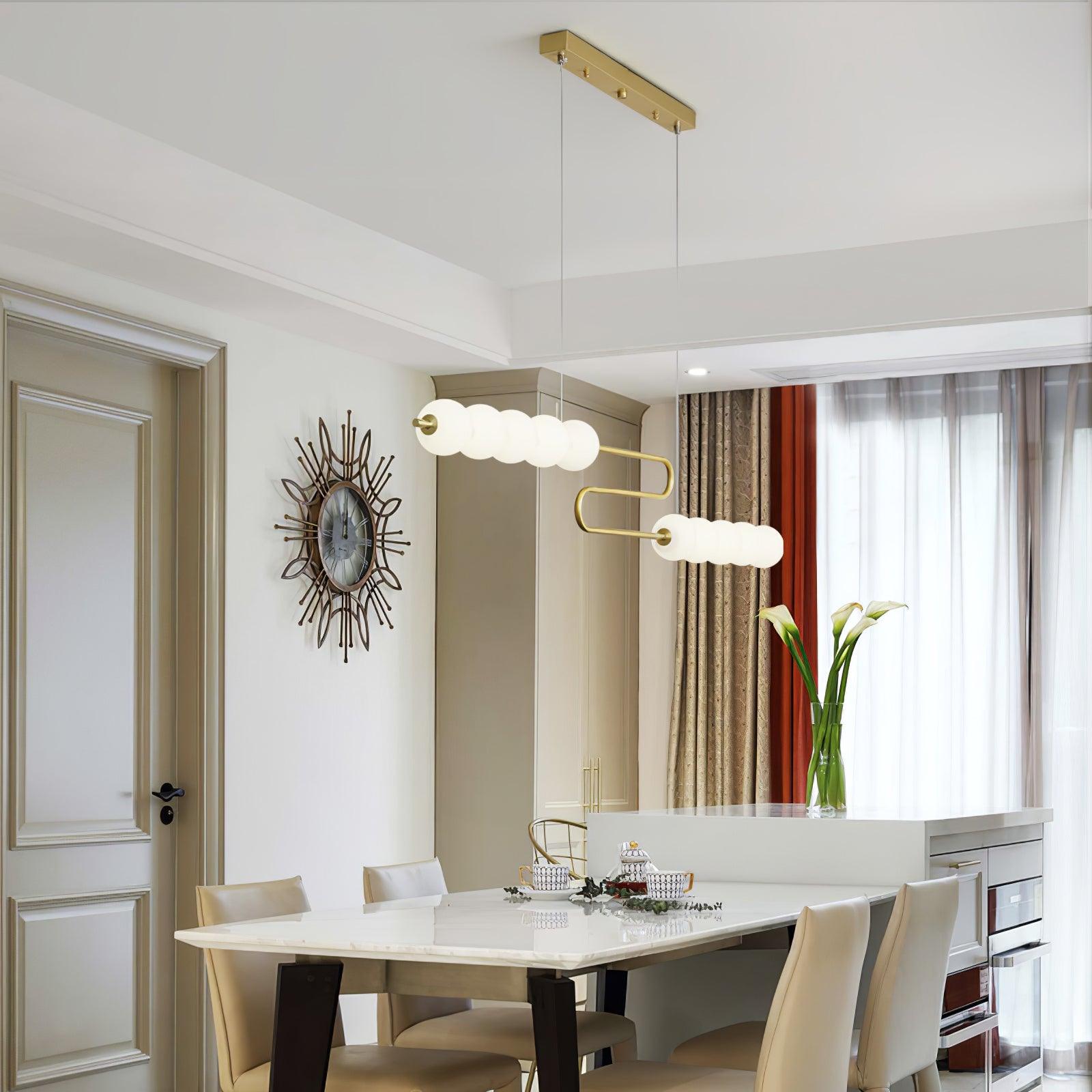 Linea Contemporary Brass Pendant Lamp - Lamp Outdoor