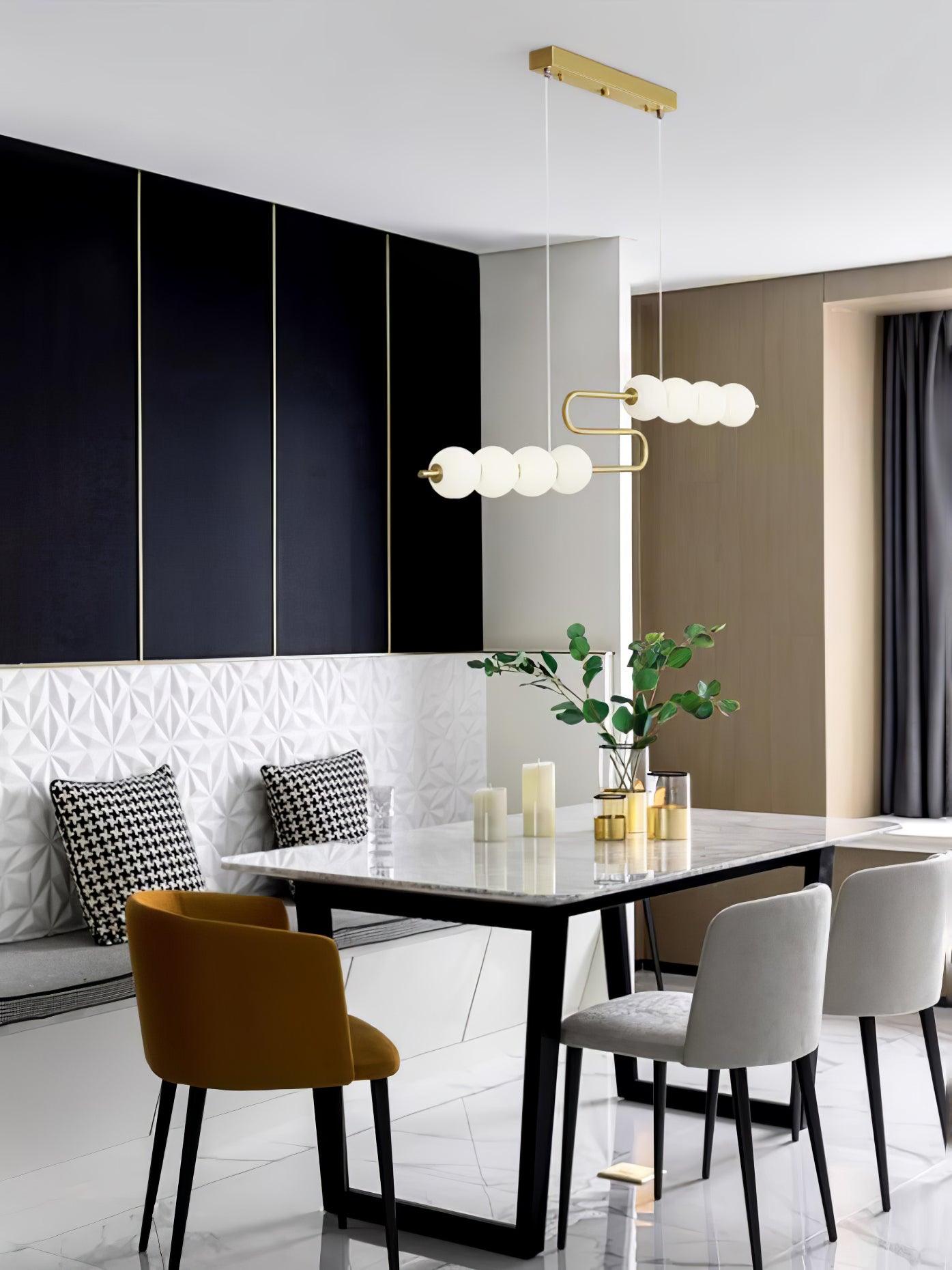 Linea Contemporary Brass Pendant Lamp - Lamp Outdoor