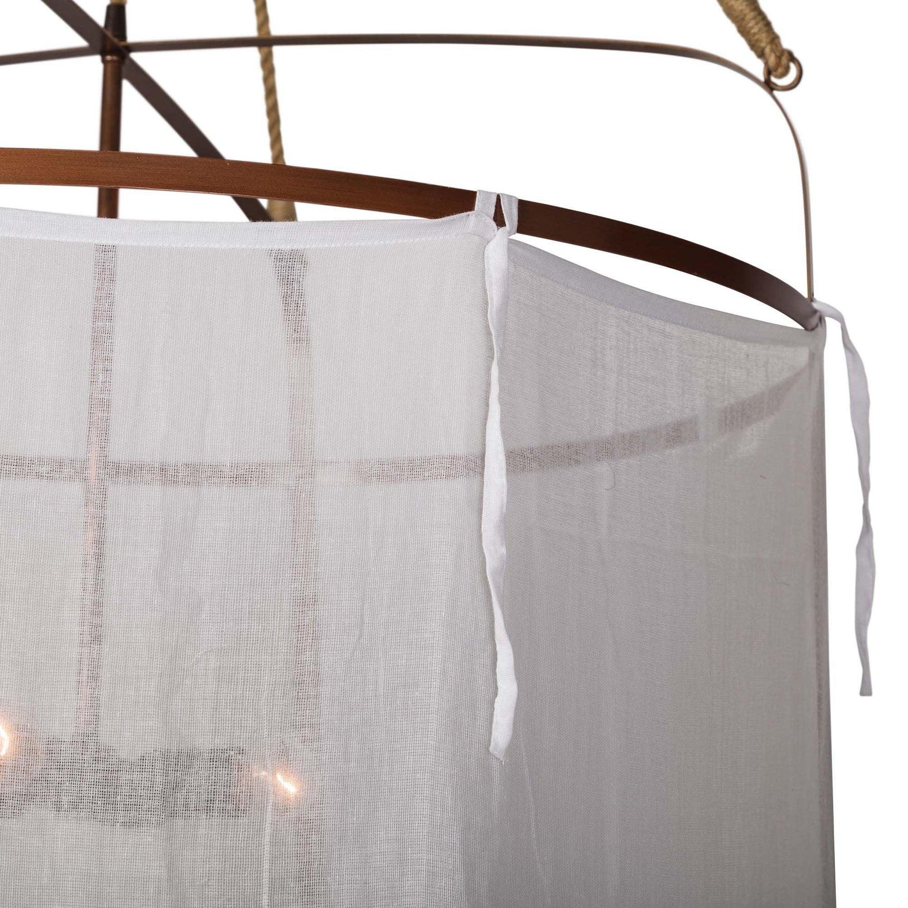 Provence Linen Pendant Light - Lamp Outdoor