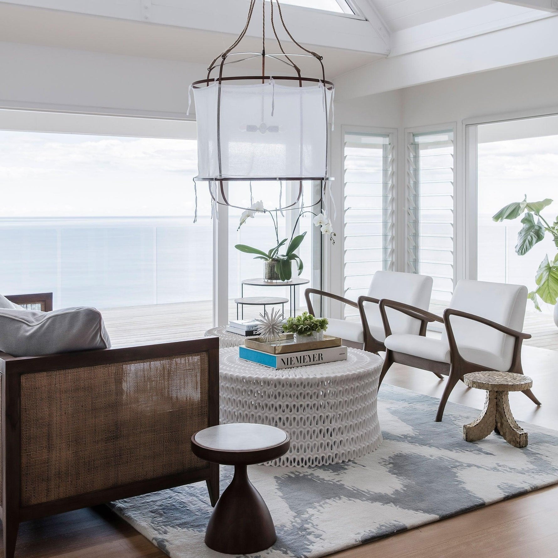 Provence Linen Pendant Light - Lamp Outdoor