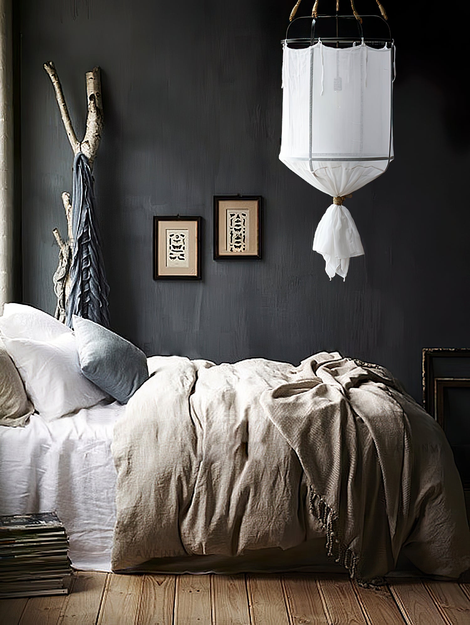 Provence Linen Pendant Light - Lamp Outdoor
