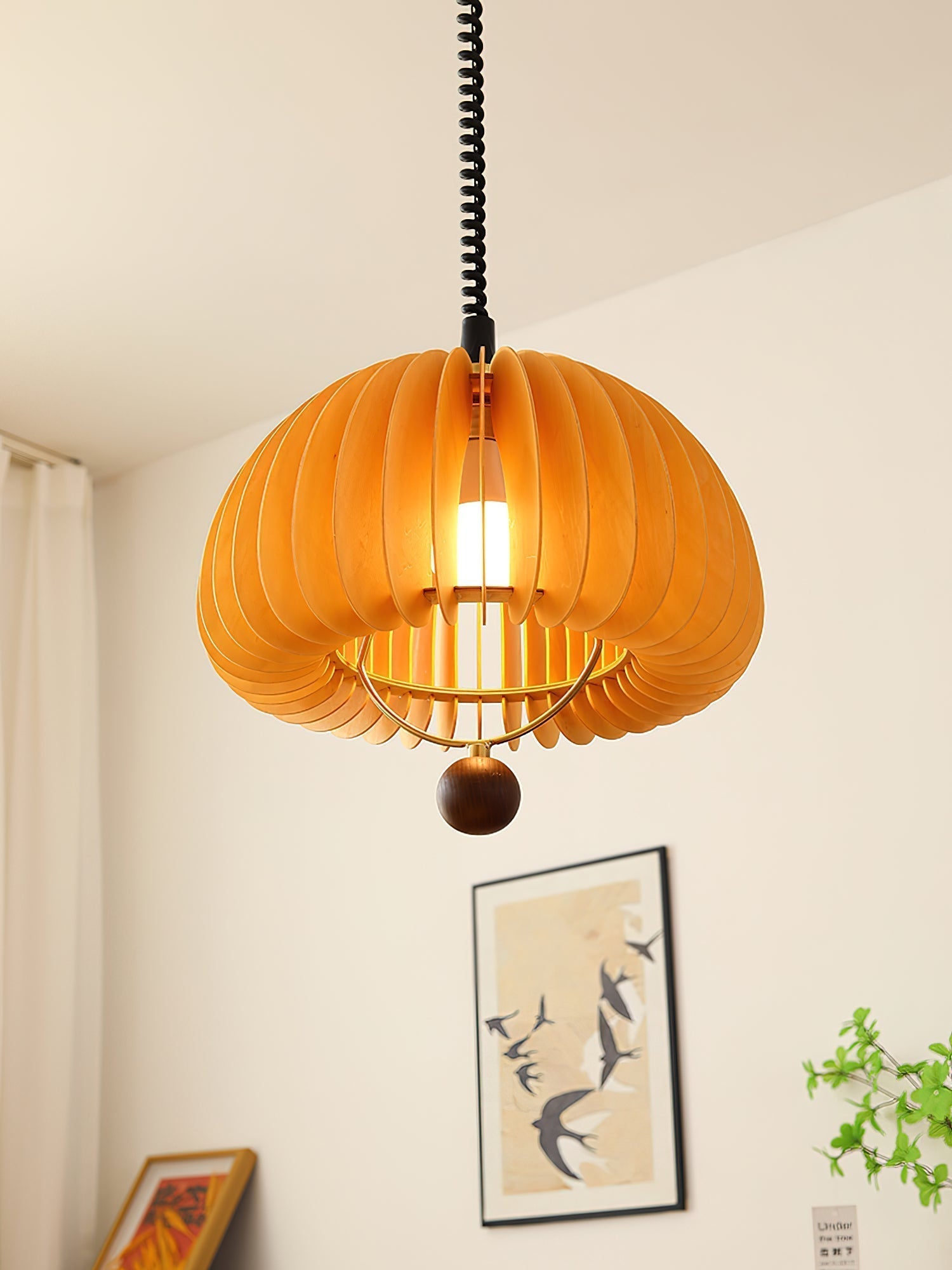 Pumpkin Adjustable Pendant Light - Lamp Outdoor