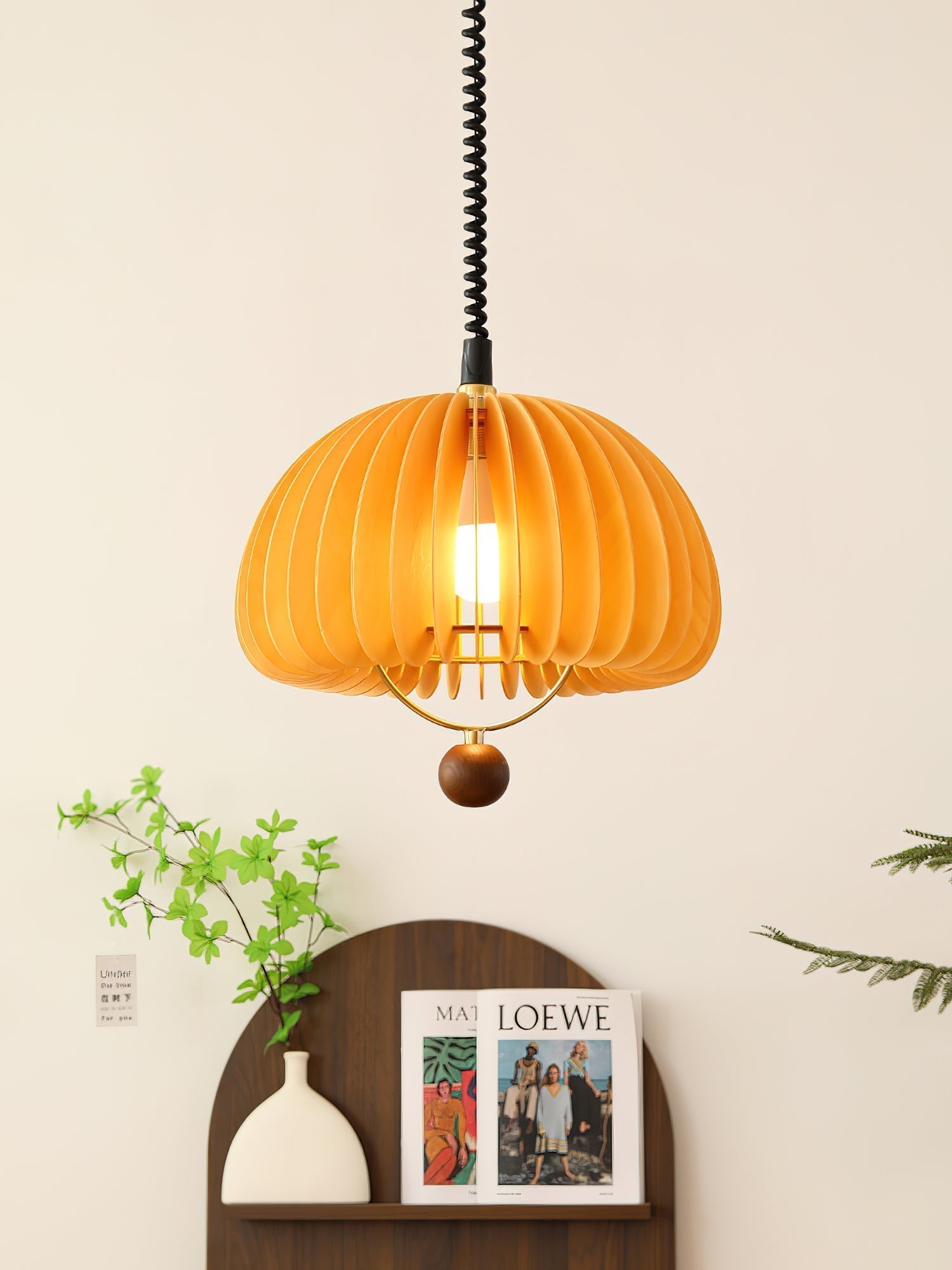 Pumpkin Adjustable Pendant Light - Lamp Outdoor