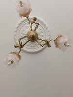Putti Statuettes Brass Suspension - Lamp Outdoor