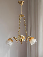 Putti Statuettes Brass Suspension - Lamp Outdoor