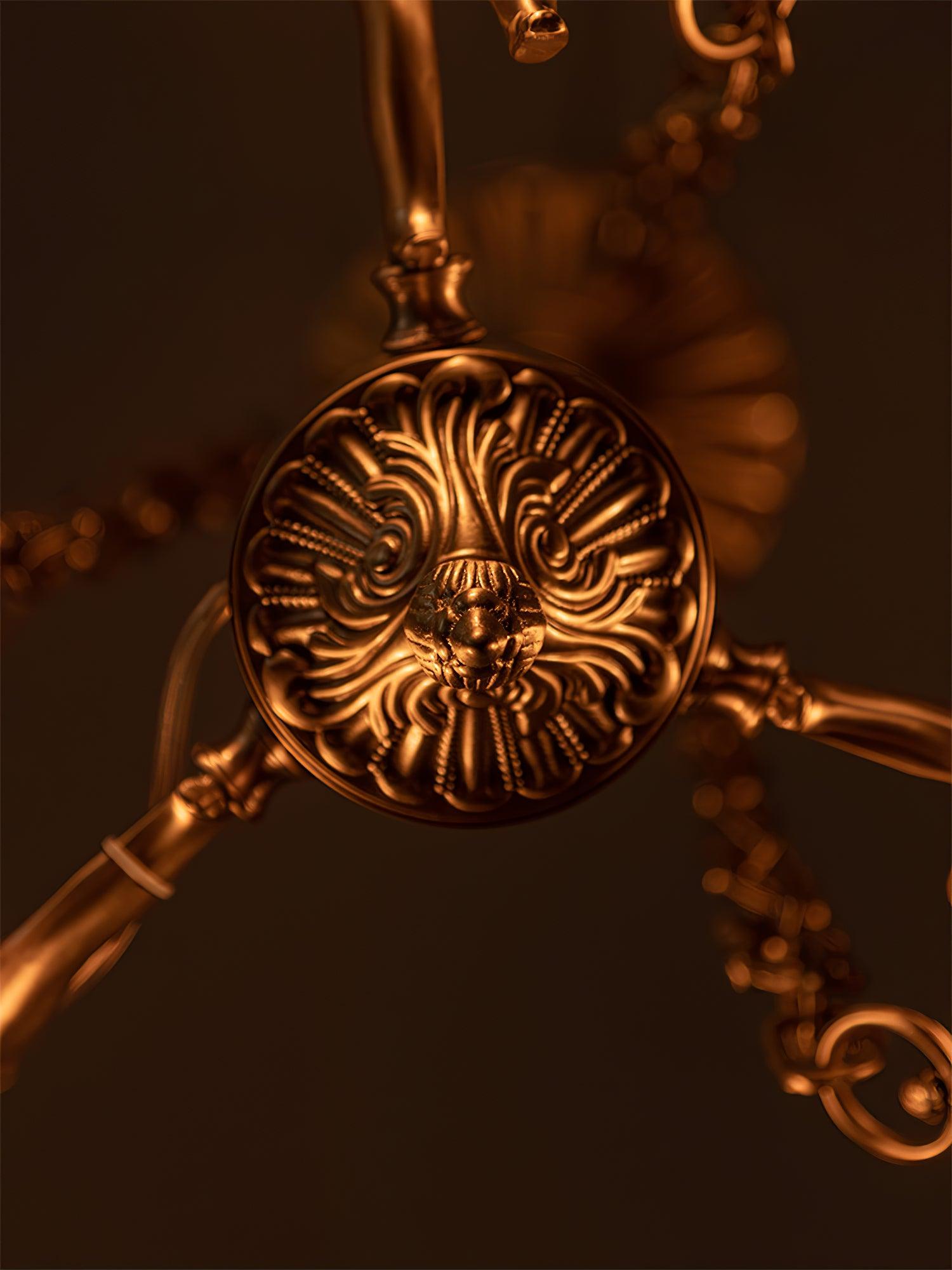 Putti Statuettes Brass Suspension - Lamp Outdoor