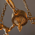 Putti Statuettes Brass Suspension - Lamp Outdoor