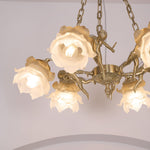 Putti Statuettes Brass Suspension - Lamp Outdoor
