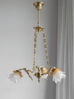 Putti Statuettes Brass Suspension - Lamp Outdoor