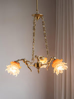 Putti Statuettes Brass Suspension - Lamp Outdoor
