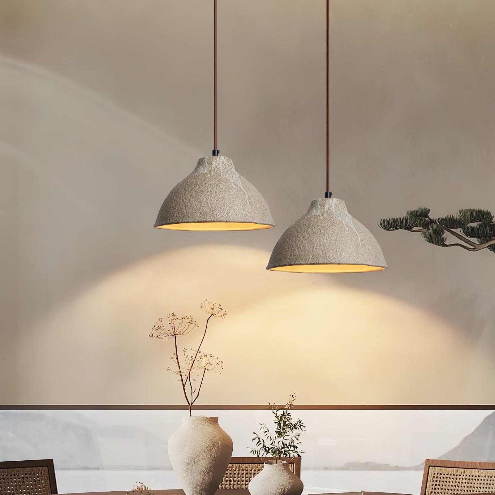 Raku Retro Ceramic Pendant Lamp - Lamp Outdoor