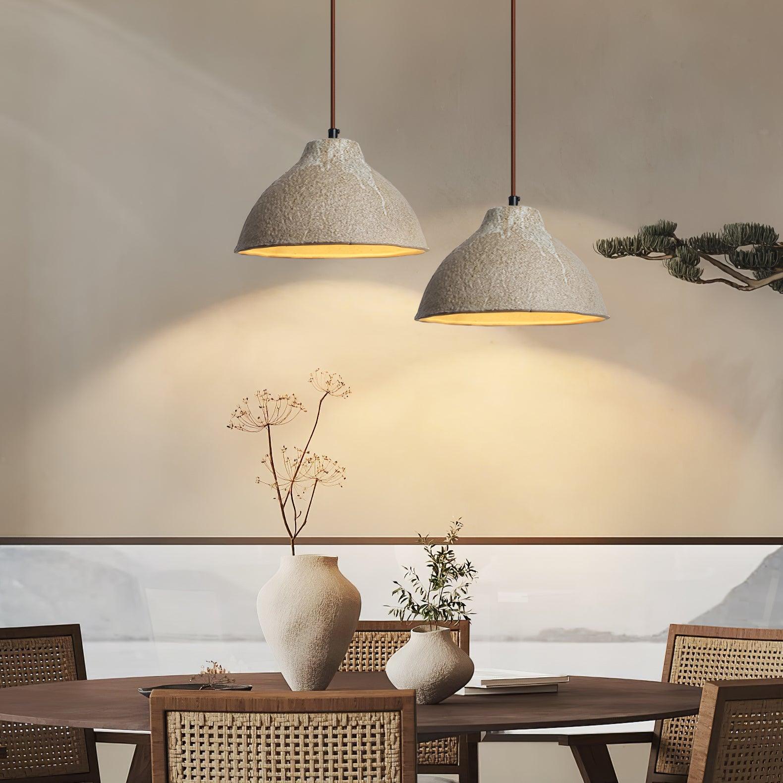 Raku Retro Ceramic Pendant Lamp - Lamp Outdoor