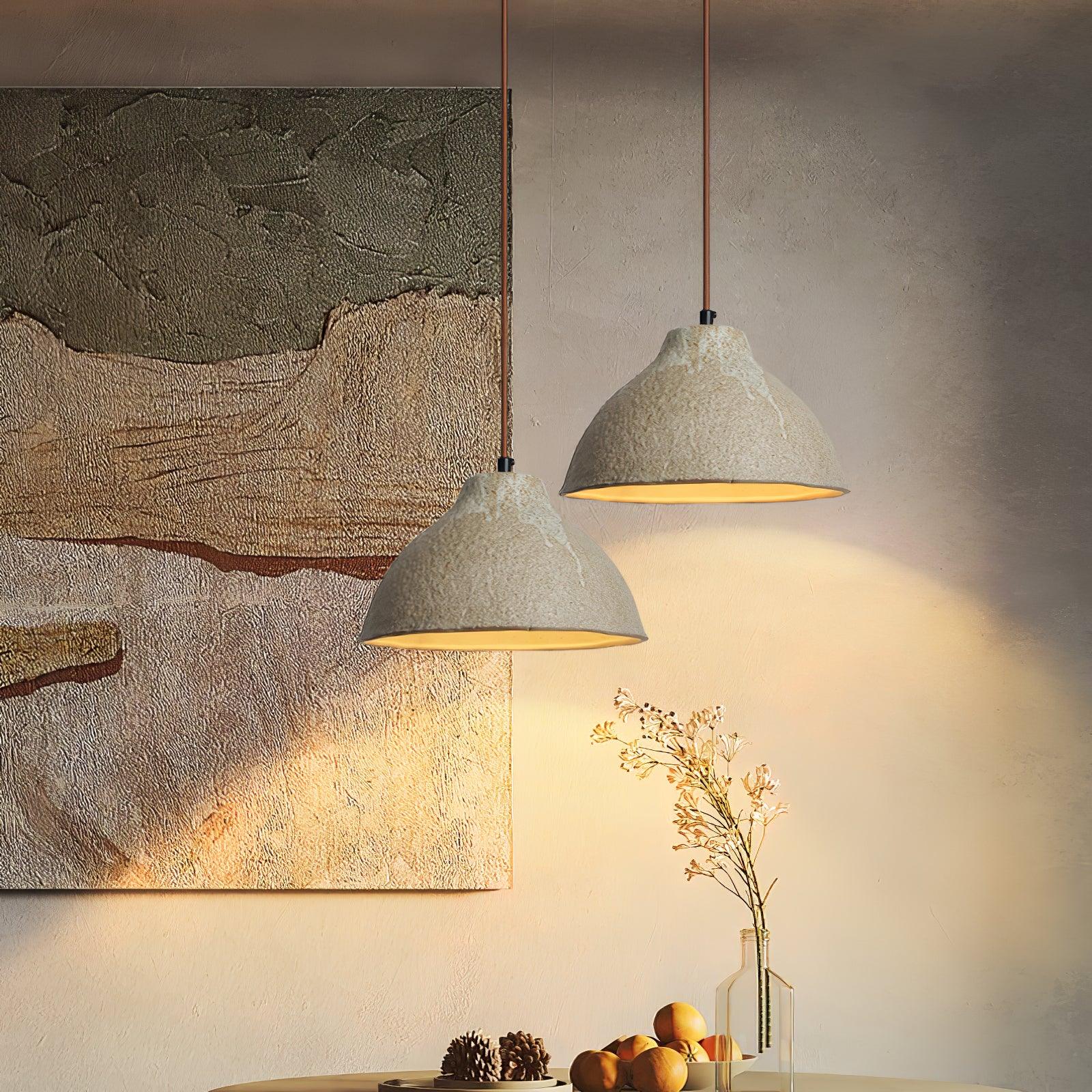 Raku Retro Ceramic Pendant Lamp - Lamp Outdoor
