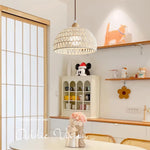 Rattan Arch Pendant Lamp - Lamp Outdoor