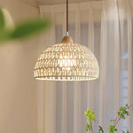Rattan Arch Pendant Lamp - Lamp Outdoor