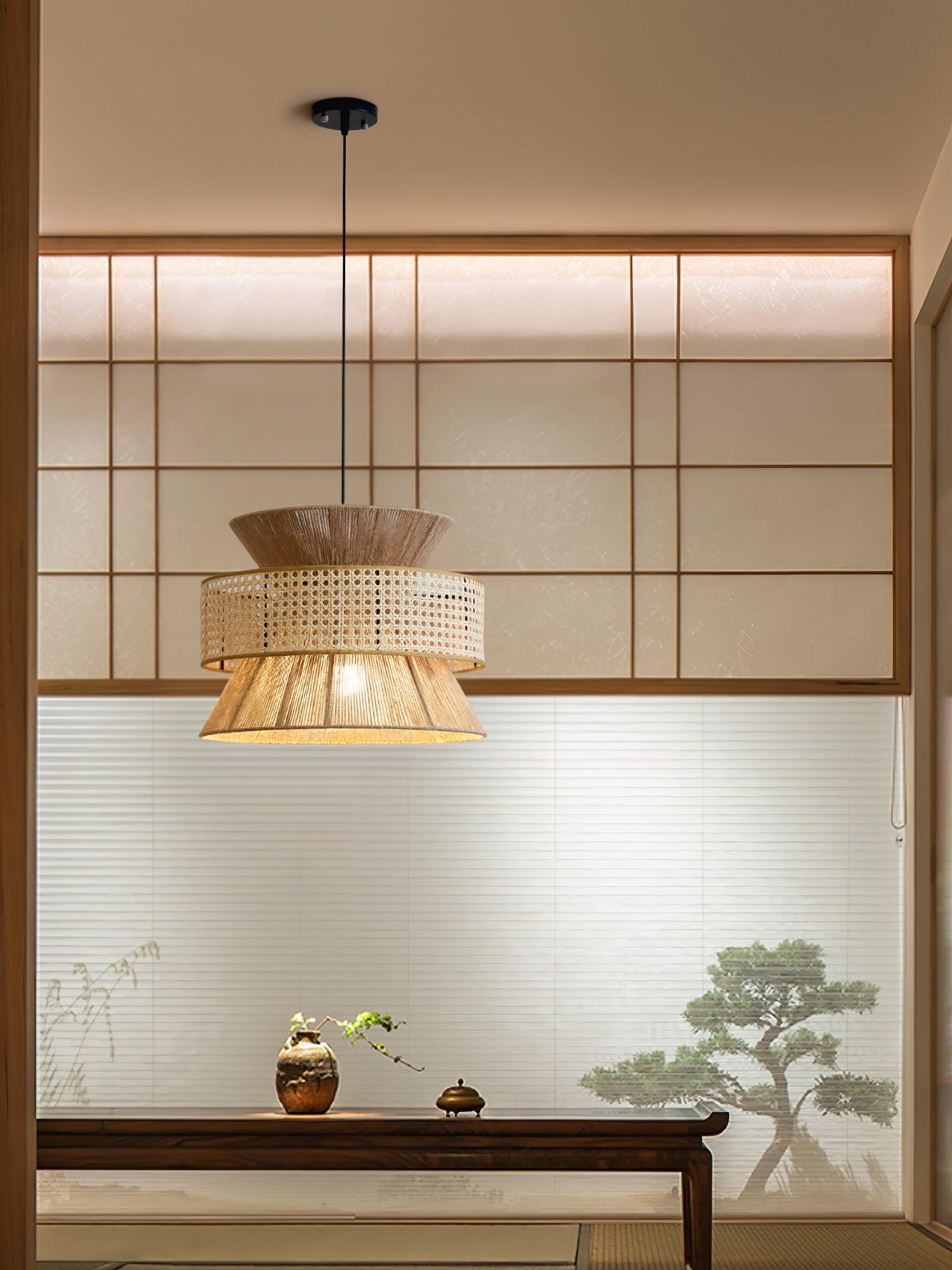 Aria Bohemian Bamboo Pendant Lamp - Lamp Outdoor