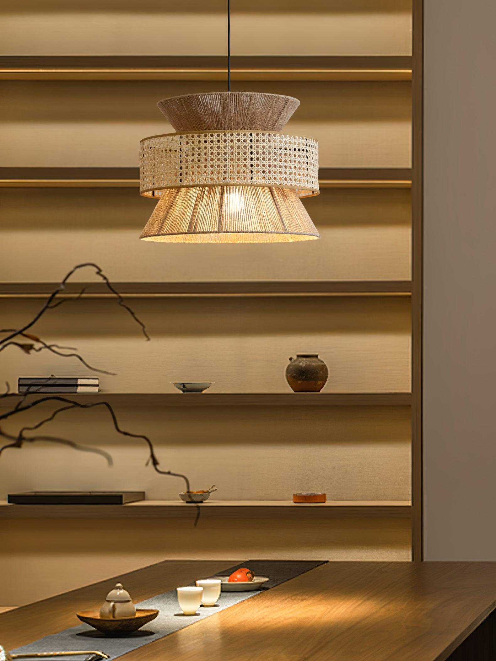 Aria Bohemian Bamboo Pendant Lamp - Lamp Outdoor