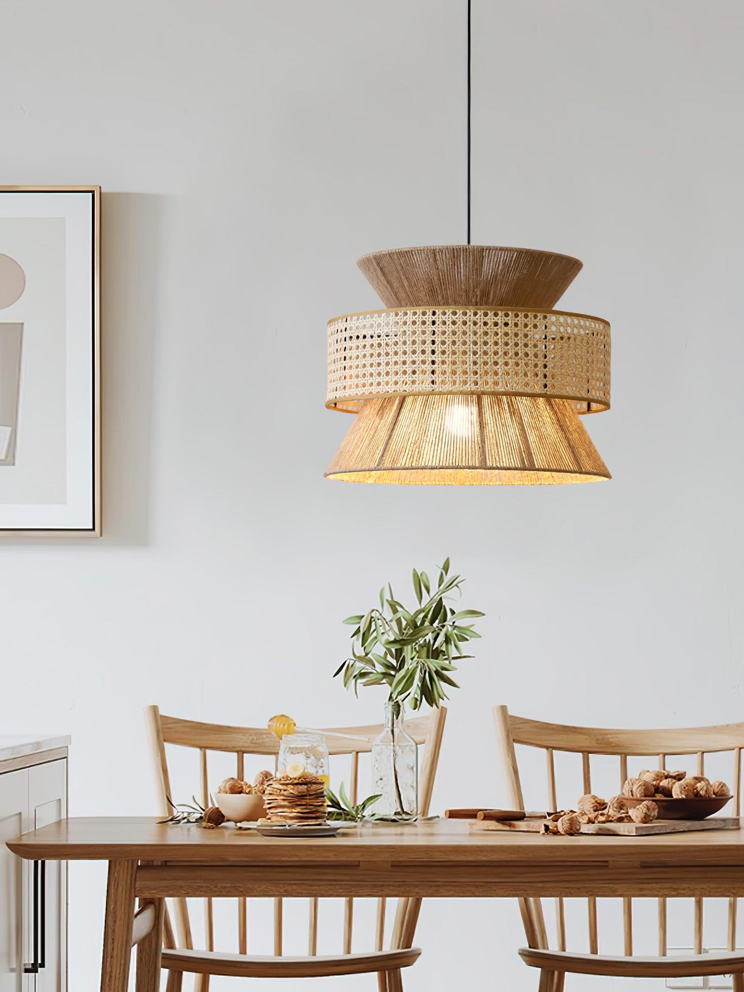 Aria Bohemian Bamboo Pendant Lamp - Lamp Outdoor